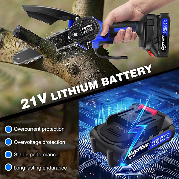 mini electric Cordless chainsaw.