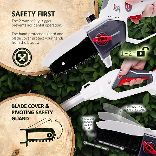 Cordless Pole & Handheld Chainsaw.