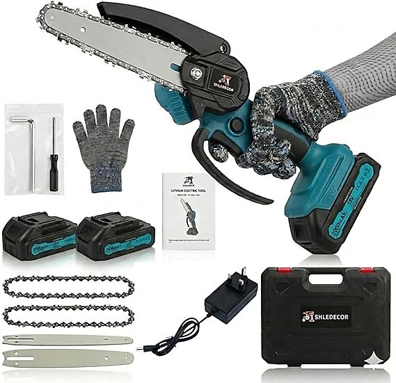 8-Inch Portable Cordless Mini Chainsaw.