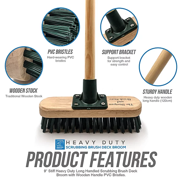 PVC Bristle Decking Brush.