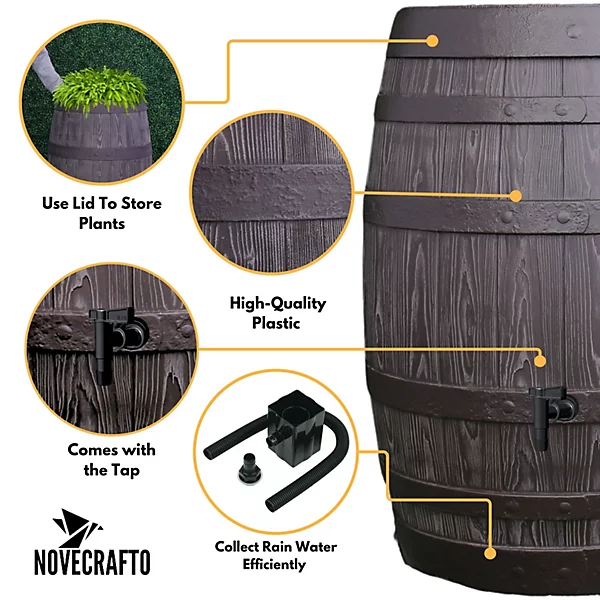 Rustic Oak Barrel.