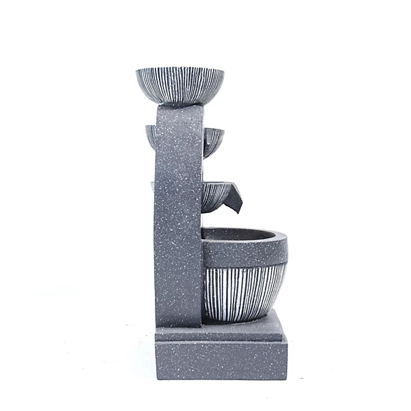 Tier Rockery LED Solar Water Fountain.