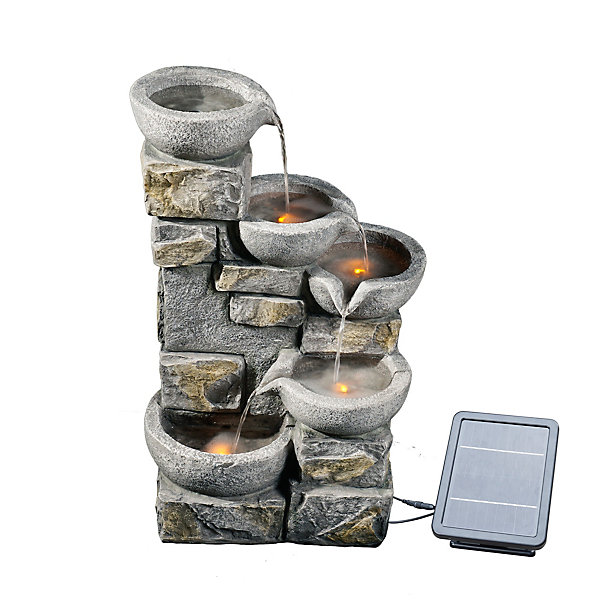 Teamson Home 4-Tier Solar Water Feature.